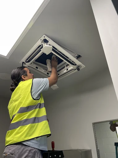 Ductless mini-split wall unit installation San Antonio