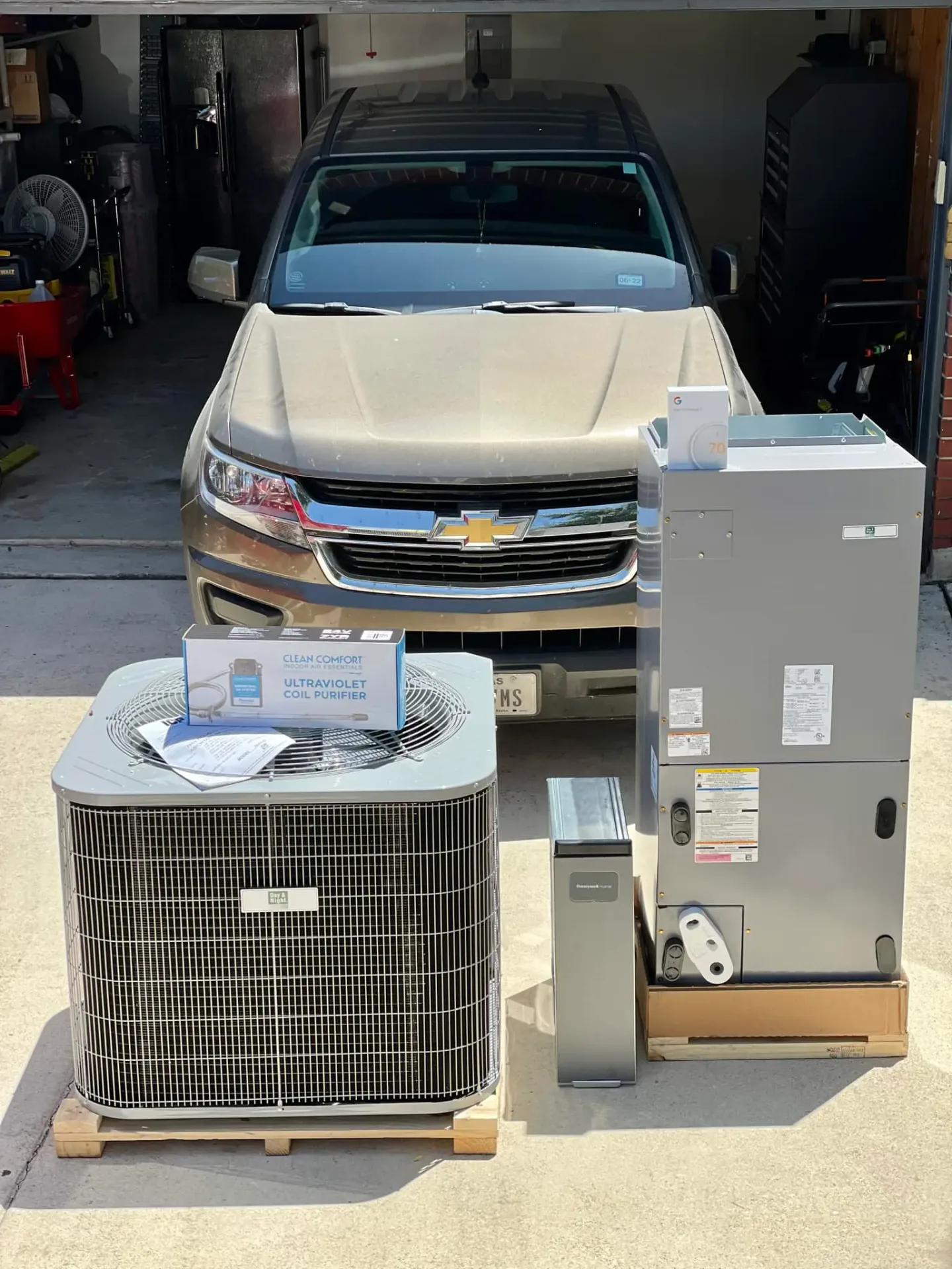 New high-efficiency AC condenser and furnace installation with warranty coverage San Antonio TX